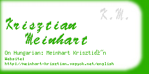 krisztian meinhart business card